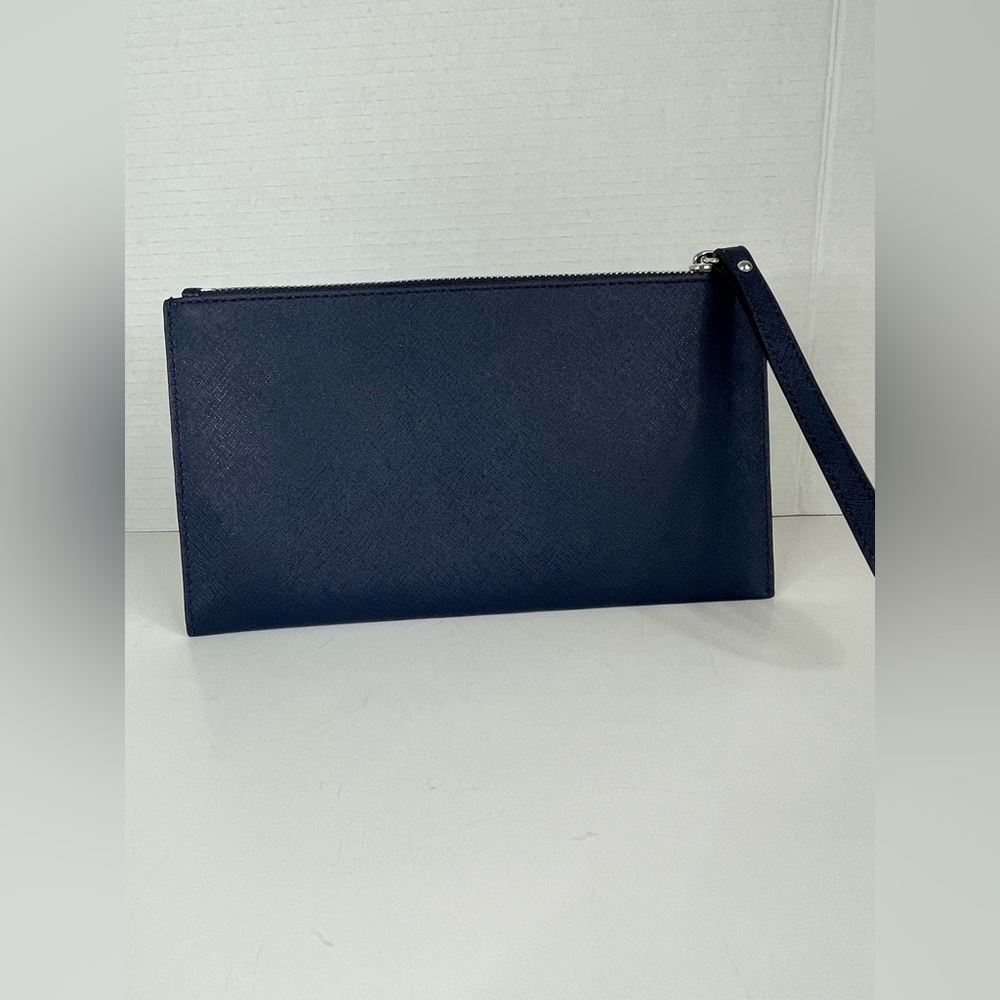 Michael, Michael Kors Dark Blue Wristlet - Picture 3 of 11
